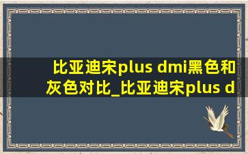 比亚迪宋plus dmi黑色和灰色对比_比亚迪宋plus dmi黑色